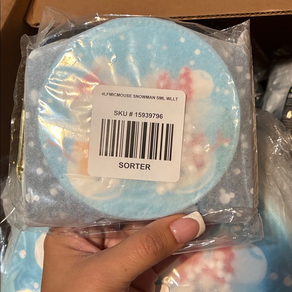 Loungefly Snowman Mickey & Minnie Snow Globe Backpack, Crossbody, & Wallet Set - Picture 16 of 16